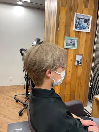 ショート カラー PARK.なんば本店 ミルボンAujua認定サロン[パーク]所属・辻優太/韓国ヘア/メ ンズ/ダウンパーマのヘアスタイル