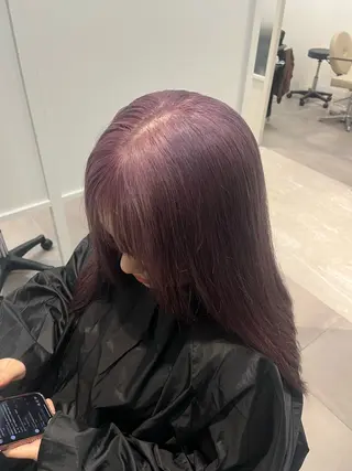 ロング カラー みう/仙台/暖色/ 艶髪/顔周りカット/のヘアスタイル