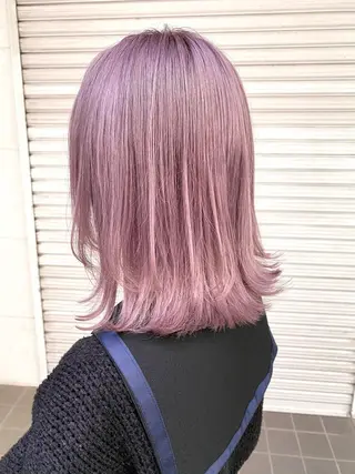ミディアム カラー ヘアアレンジ lani 天神大名/ブリーチのヘアスタイル
