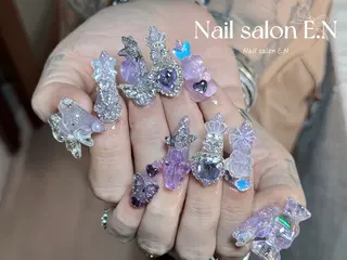 ネイル E.N🦋 長さ出し/持ち込みのネイルデザイン