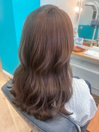 ロング カラー ヘアアレンジ Azule Yamadaのヘアスタイル