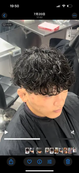 パーマ メンズ メンズ特化✨️ 韓国風パーマ🔥一八のヘアスタイル