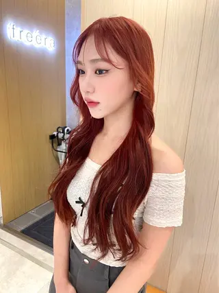 ロング 杉江花琳/ メンズヘア/韓国ヘアのヘアスタイル