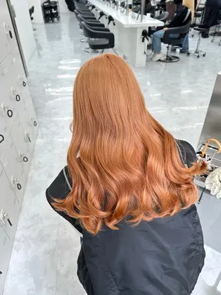 ロング カラー ダブルカラー 韓国レイヤーKYONのヘアスタイル