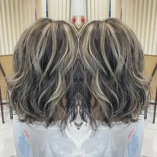 セミロング 髪質改善カラー/店長 宮内秀峰のヘアスタイル