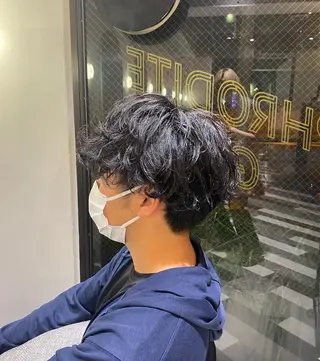 パーマ メンズ ヘアリゾート粋 enam 新宿東口店所属・斎藤 友太のヘアスタイル
