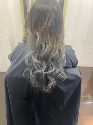 ロング カラー パーマ ヘアアレンジ メンズ キッズ ネイル マツエク・マツパ times salon名駅所属・久木原 ゆりのヘアスタイル