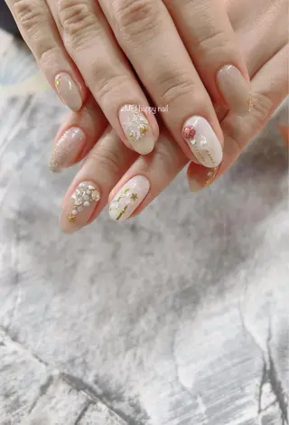 ネイル 北浦和 自爪育成ケアのネイルデザイン