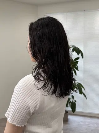 セミロング パーマ era所属・azumi/ボブ/暖 色/オリーブ/縮毛のヘアスタイル