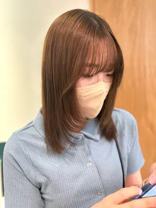 ミディアム ☁️RIKA☁️ @ri2_____bのヘアスタイル