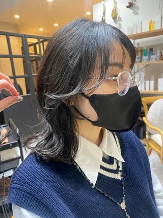 ミディアム カラー Dxxxx III所属・女性目線の大人 メンズ*Ayakaのヘアスタイル