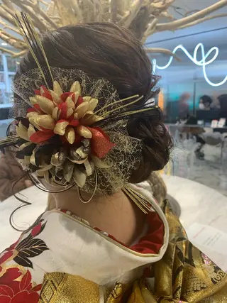 セミロング ヘアアレンジ 平野 優奈のヘアスタイル