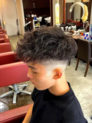 ショート パーマ メンズ 湘南のパーマ職人 🔥清水琉葵🔥のヘアスタイル