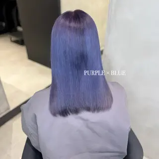 セミロング カラー 大阪 梅田/ ハイトーン/エクステのヘアスタイル