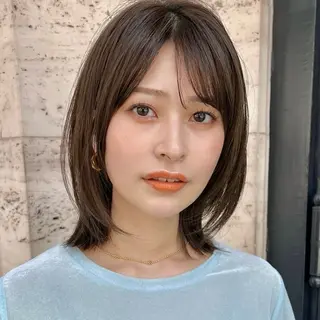 ショート 🍑暖色／レイヤー／ 真希🎀のヘアスタイル