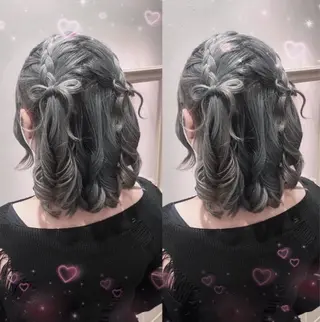 ミディアム ヘアメ/お呼ばれﾍｱ /横浜/nozomiのヘアスタイル