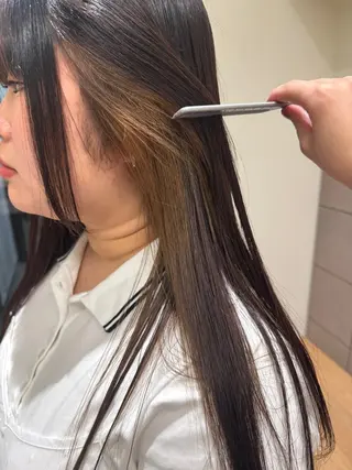 ロング カラー ゆ う あのヘアスタイル