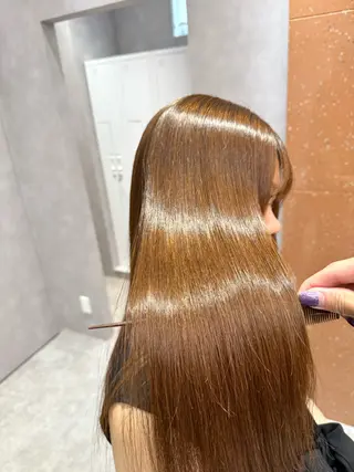 ロング カラー パーマ ヘアアレンジ salowin新宿East3階所属・艶美髪/髪質改善 /縮毛矯正/木元渓太のヘアスタイル