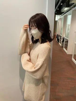 ミディアム カラー CURIO/南船場 /RIN💈🍎のヘアスタイル