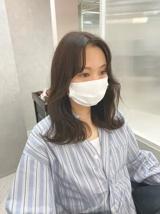 ミディアム カラー 髪質改善 ヒデのヘアスタイル