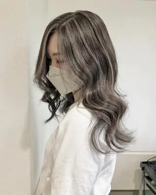 ミディアム カラー ヘアアレンジ GiseL天神カラー 髪質改善/ブリーチのヘアスタイル