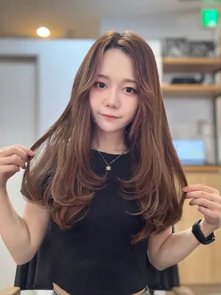 セミロング 吉祥寺プルエクステ 🌟Hiraiのヘアスタイル