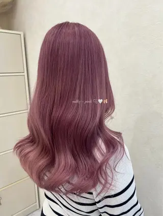 ロング カラー 透明感カラー🪼🩵 𝐑𝐢𝐧のヘアスタイル