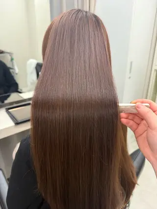 ロング カラー haru 髪質改善サロンのヘアスタイル