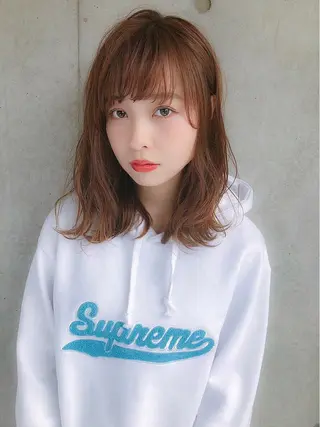 セミロング ヘアアレンジ salowin新宿East3階所属・艶美髪/髪質改善 /縮毛矯正/木元渓太のヘアスタイル