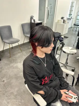 カラー メンズ メンズカット/ ハイトーン/琉輝のヘアスタイル