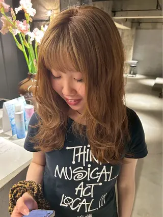 カラー 加古 遥のヘアスタイル