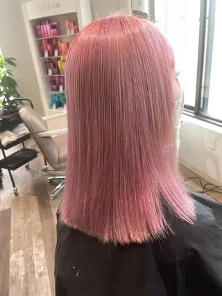 セミロング 皆巳 達郎のヘアスタイル