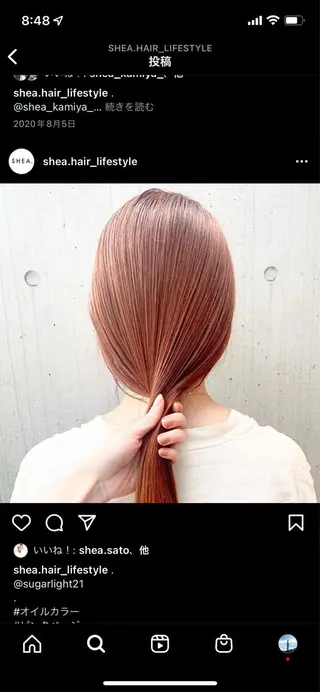 ロング カラー SHEA.学芸大学所属・一箭 恵梧/ロングヘアのヘアスタイル