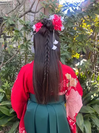 ロング ヘアアレンジ 🎗️【ヘアセット 美眉】吉川玲🎗️のヘアスタイル