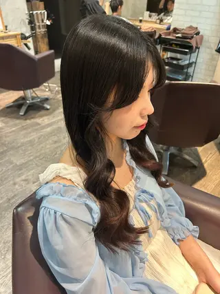 セミロング パーソナルカラー 診断🍀マリンのヘアスタイル