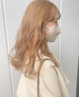 セミロング カラー GiseL アンリのヘアスタイル