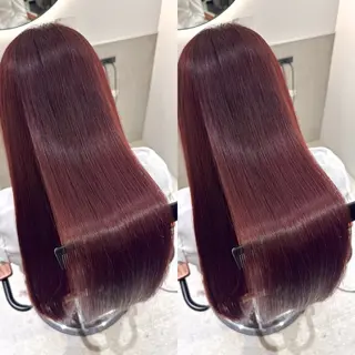 セミロング カラー 銀座No.1髪質改善 縮毛矯正/本木のヘアスタイル