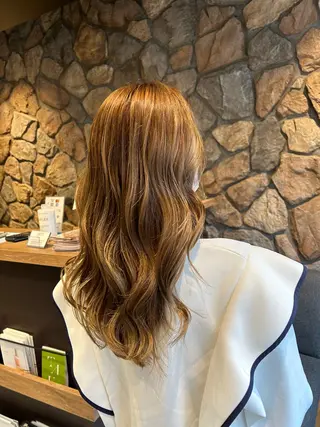 セミロング カラー メンズパーマ✨️村越 雄斗のヘアスタイル