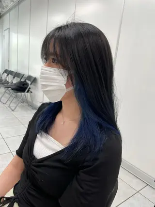 セミロング カラー 博多ブリーチ /Ririkaのヘアスタイル