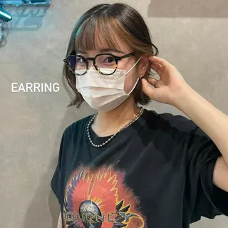 ミディアム カラー はちすか るかのヘアスタイル