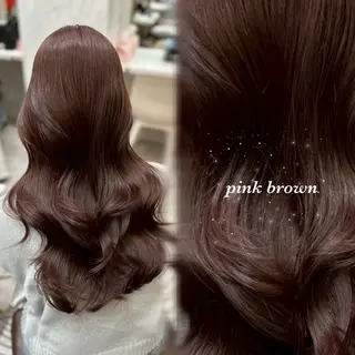 ロング カラー ♡長崎雛良♡レイヤー /グレージュ/縮毛のヘアスタイル