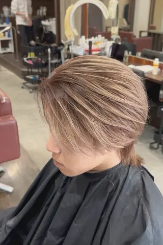 ミディアム メンズ メンズ特化/パーマ/ ハイライト/りょうまのヘアスタイル