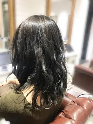 セミロング カラー Renatus店長 金子裕美のヘアスタイル
