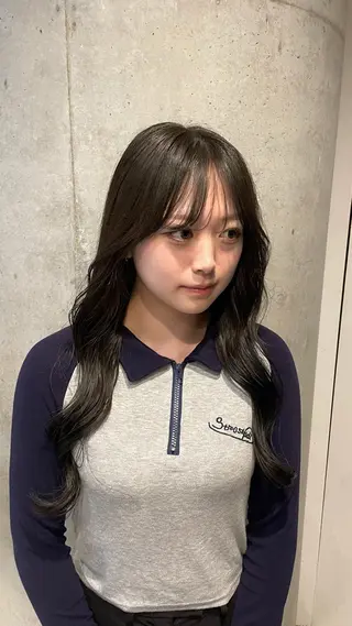 ロング カラー ミルクティーベージュ 新潟万代/MANA♡のヘアスタイル