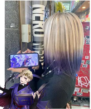 ショート カラー GARU-ガル-所属・TSUNO🦖 派手髪/オタク美容師のヘアスタイル