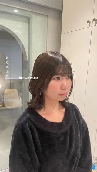 ミディアム たかはし ゆうなのヘアスタイル