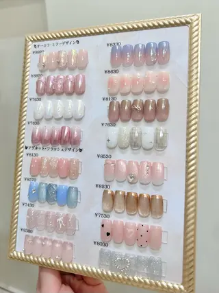 ネイル 🎀チーク/ちゅるん 🫧chisa🎀のネイルデザイン