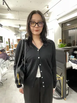 ミディアム カラー レイヤー／似合わせ TAKUYAのヘアスタイル