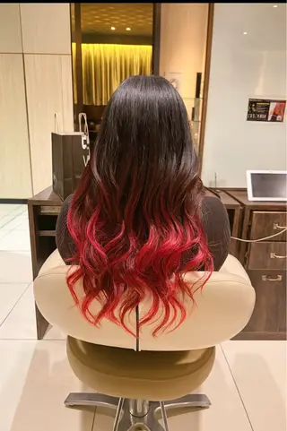 ロング 岡田 大樹のヘアスタイル