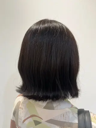 ミディアム カラー 高村 りなのヘアスタイル